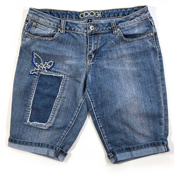 COOGI Blue Denim Women's Shorts - Picture 1 of 7